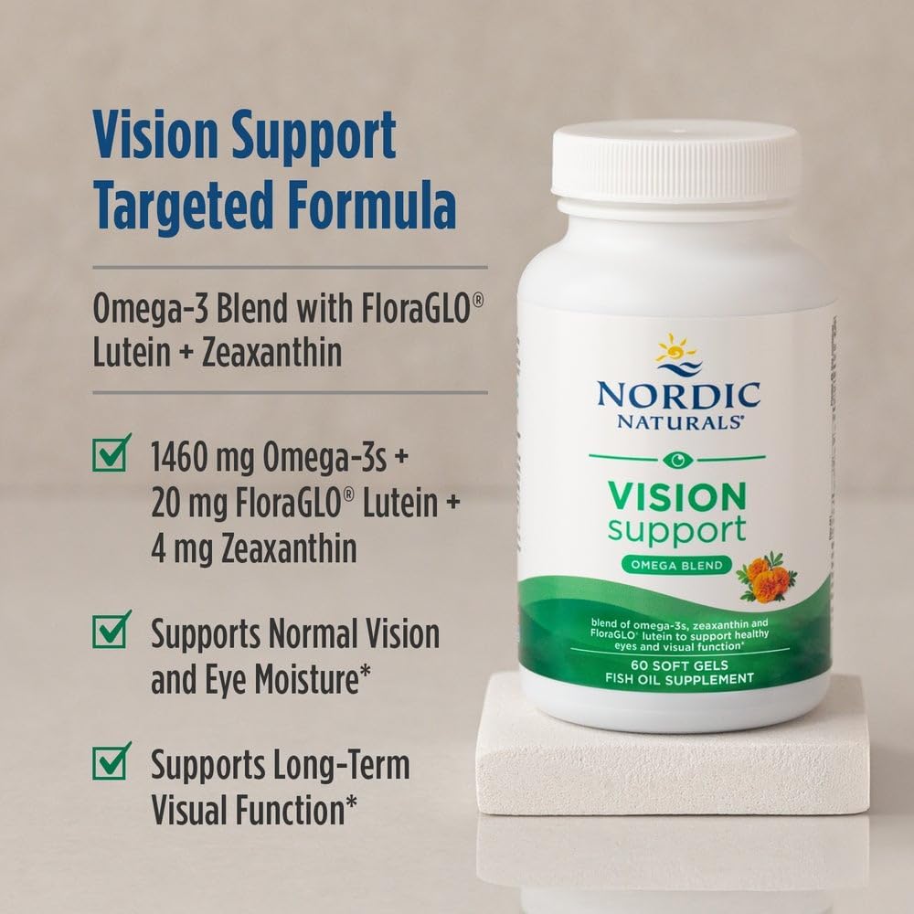 Nordic Naturals Vision Support with Lutein & Zeaxanthin - 60 Soft Gels