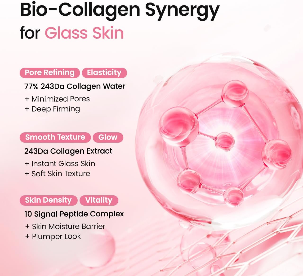 Biodance Collagen Peptide Jelly Serum Face Mist 50ml ingredients panel and product information