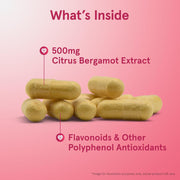 Jarrow Formulas Citrus Bergamot 500mg veggie capsules daily use lifestyle