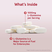 Jarrow Formulas l glutamine 1000mg tablets daily supplement use 100 count