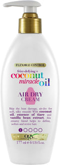 OGX Frizz Defying Coconut Miracle Oil Air Dry Cream für natürliches Styling - 177 ml