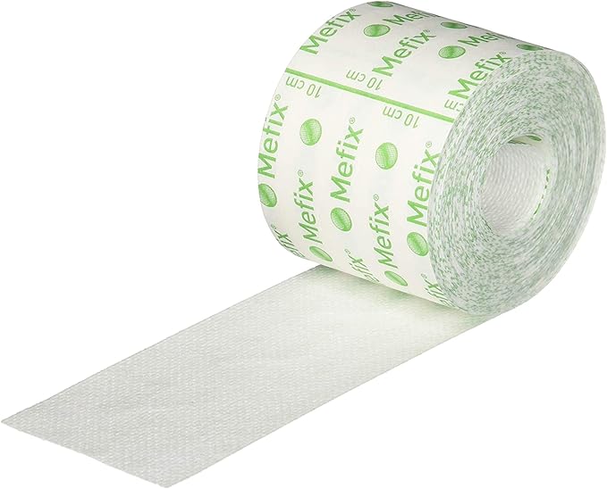 Mefix Medical Adhesive Soft Cloth Tape Roll, 5 cm x 10 m, on white background.