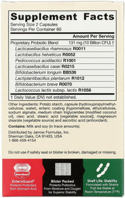 Jarrow Formulas Jarro-Dophilus EPS 10 billion CFU supplement facts ingredients capsules 60 count