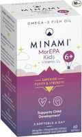 Minami MorEPA Bambini 6+ – EPA, DHA & Vitamina D3, Fragola – 60 Softgel