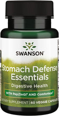 Swanson Maagverdediging Essentials met PepZinGI – 60 Plantaardige Capsules