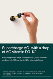 AG1 Vitamin D3 + K2 Liquid Food Supplement 30ml daily vitamin drops