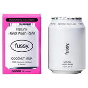 Fussy Natural Hand Wash Refill Coconut Milk coconut almond vanilla fragrance 240ml refill front packaging