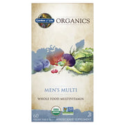 Garden of Life Organics Whole Food Multivitamin for Men  box, 60 vegan tablets