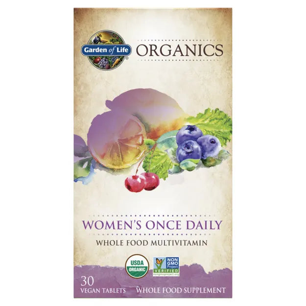 Garden of Life Organics Once Daily Women's Multivitamin box 30 tablets
