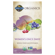 Garden of Life Organics Once Daily Women's Multivitamin  box 60 tablets