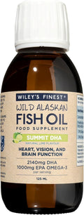 Aceite de Pescado Silvestre Alaskan Summit DHA de Wiley's Finest con sabor a Lima - 125ml