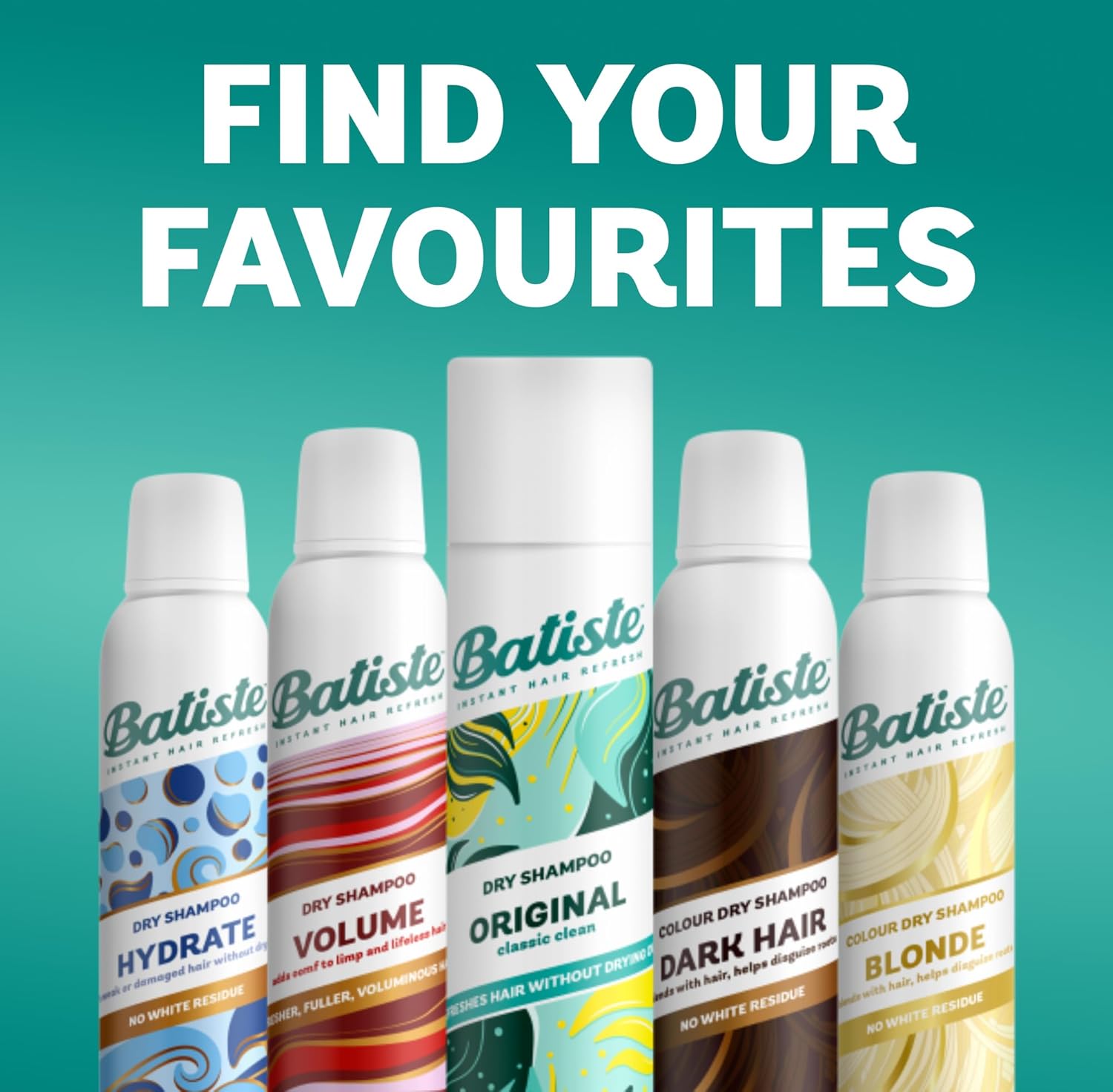 Batiste Dry Shampoo Original Fresh Clean Spray - 350ml other variants