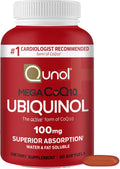 Qunol Mega Ubiquinol CoQ10 100mg Softgel-Kapseln