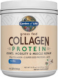 Garden of Life Polvere di proteine di collagene da bovini alimentati a erba, vaniglia - 560g