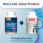 Jarrow Formulas Citicoline CDP Choline 250mg Capsules new look