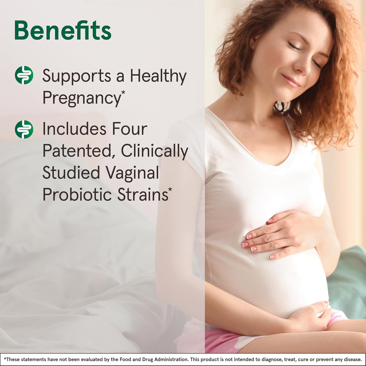 Lifestyle Image: Jarrow Formulas Jarro-Dophilus Prenatal 6 billion CFU veggie capsules daily supplement use 30 count