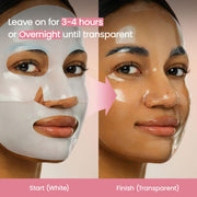 Biodance Bio Collagen Real Deep Hydrogel Face Mask 4 Sheets application guide and hydrogel mask