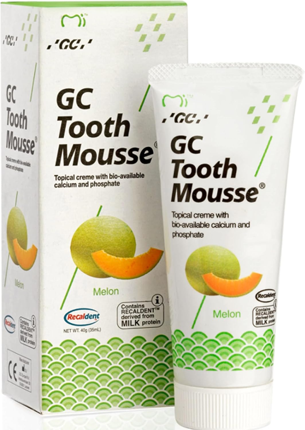 GC Tooth Mousse Melon - 40g | Remineralising Dental Crème for Sensitive Teeth