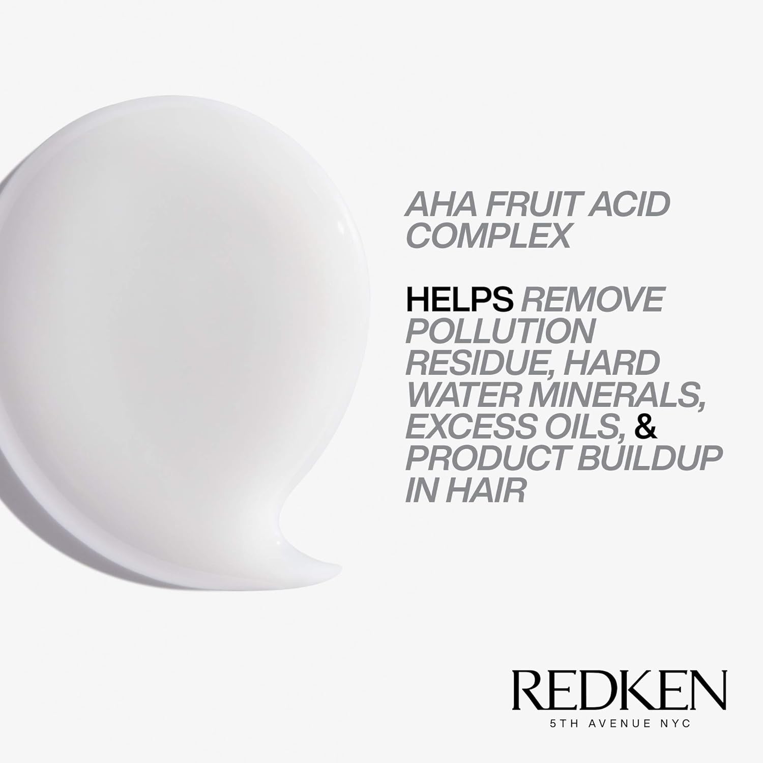 Redken Detox Hair Cleansing Cream Clarifying Shampoo formulation.