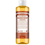 Dr. Bronner's Eucalyptus Pure-Castile Liquid Soap bottle, eucalyptus scent, 240ml