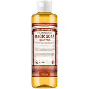 Dr. Bronner's Eucalyptus Pure-Castile Liquid Soap bottle, eucalyptus scent, 240ml