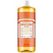 Dr. Bronner's Tea Tree Pure-Castile Liquid Soap 945ml bottle, tea tree scent, 945ml