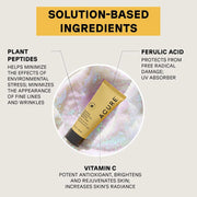 Acure Radically Rejuvenating Whipped Night Cream ingredient label peptides vitamin C 50ml