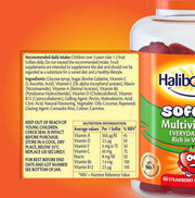 Barcode and product details for Haliborange Multivitamin Softies.