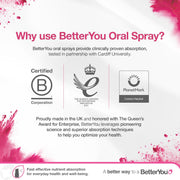 BetterYou B-Complete Oral Spray, Peach Plum Raspberry - 15ml