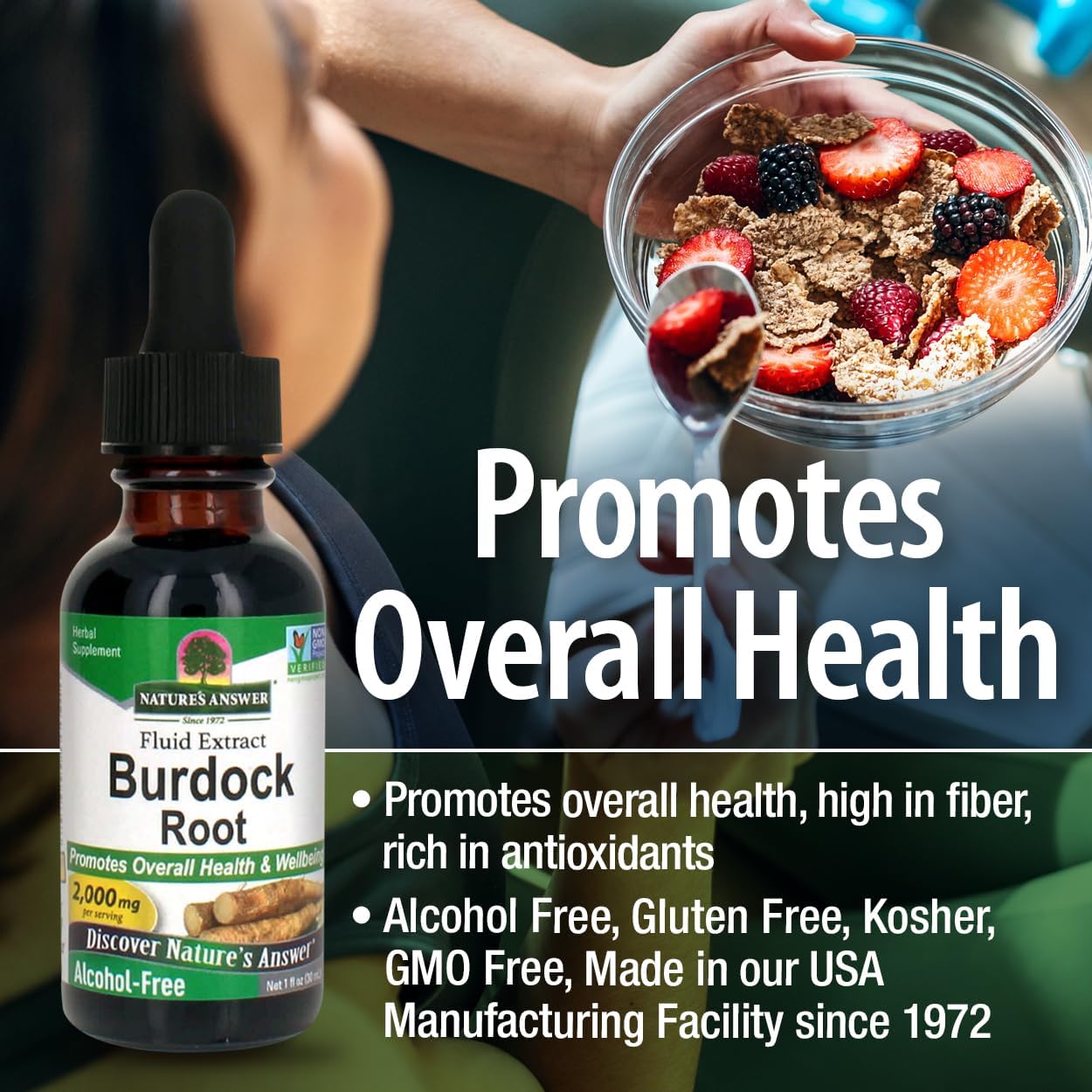 Nature’s Answer Burdock Root Alcohol-Free Liquid Extract - 30ml