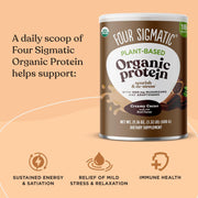 Four Sigmatic Plant-Based Organic Protein Powder, Creamy Cacao - 600g