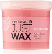 Salon System Just Wax Crème Strip Wax 450g professional wax pot front packaging