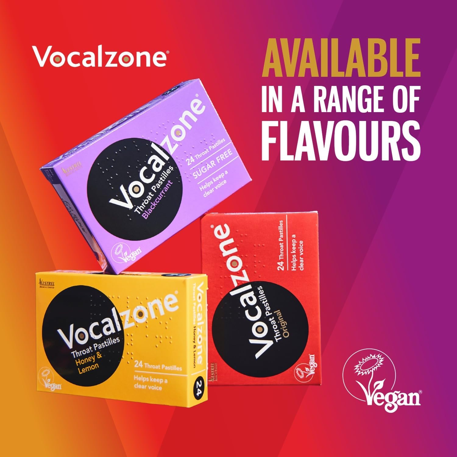 Vocalzone Original Throat Pastilles 24 Pastilles & other variants
