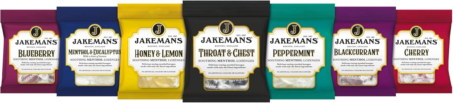 Jakemans Cherry Soothing Menthol Lozenges 73g & other variants
