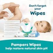 Pampers Baby-Dry Pants Size 5 Jumbo+ Pack - 64 Nappies and Pampers wipes