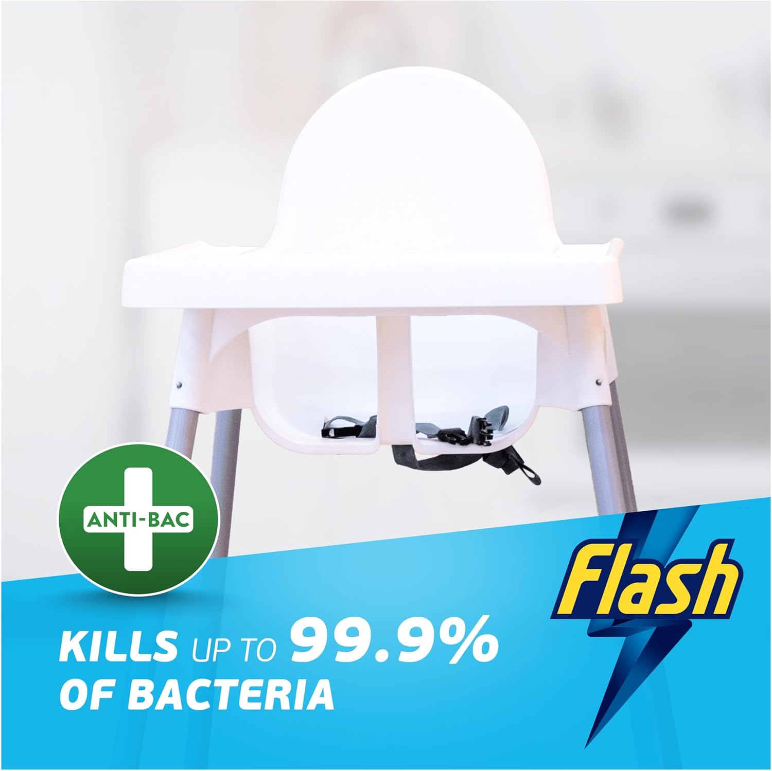 Flash Spray Wipe Done Apple Blossom Multi-Surface Cleaner Spray 800ml used on household surfaces