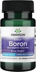 Swanson Albion Bor Bororganisches Glycin 6mg - 60 vegane Kapseln