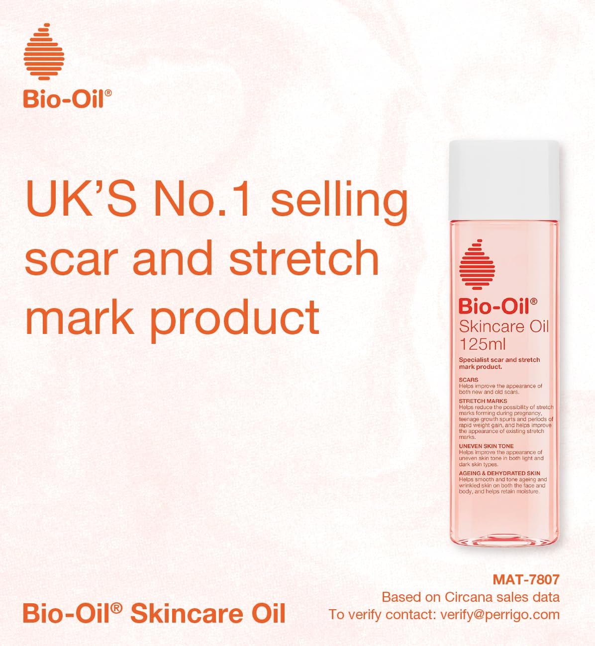 Bio-Oil Skincare Oil for Scars and Stretch Marks 125ml