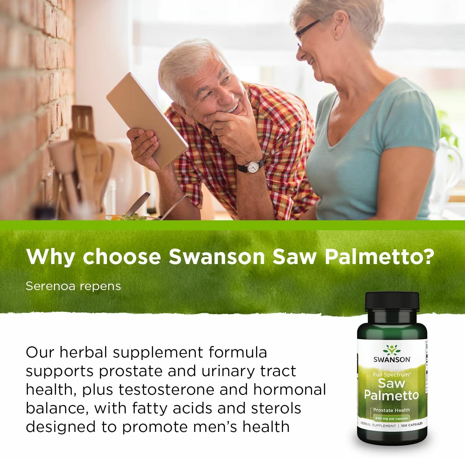 Why choose Swanson Saw Palmetto Capsules