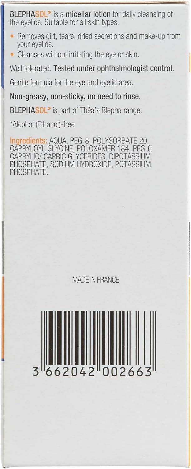 Barcode and product details for Blephasol Duo 100ml kit