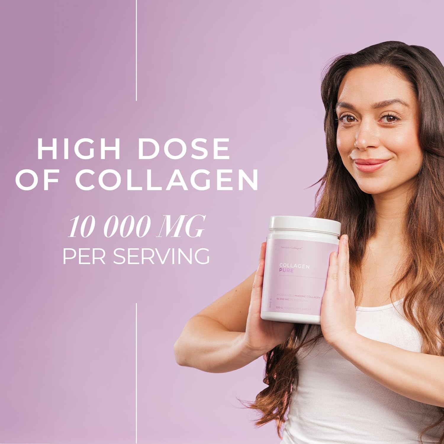 Swedish Collagen® Collagen Pure – Marine Collagen Powder (300g)