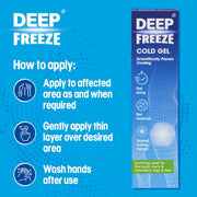 Deep Freeze Cooling Gel for Muscle & Joint Comfort - 35g Fast-Absorbing application
