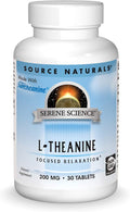 Source Naturals L-Théanine 200mg Suntheanine - 30 Comprimés