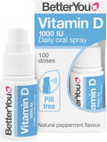 Spray orale BetterYou Vitamina D3 1000 UI, Menta piperita - 15ml