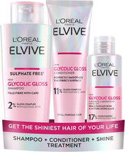 L'Oréal Paris Elvive Glycolic Gloss Shampoo 200ml + conditioner + treatment