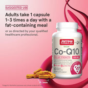 How to Use Image: Jarrow Formulas CoQ10 100mg veggie capsules usage instructions 60 count