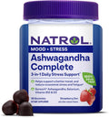 Gommes Ashwagandha Complètes Natrol Fraise – 30 unités