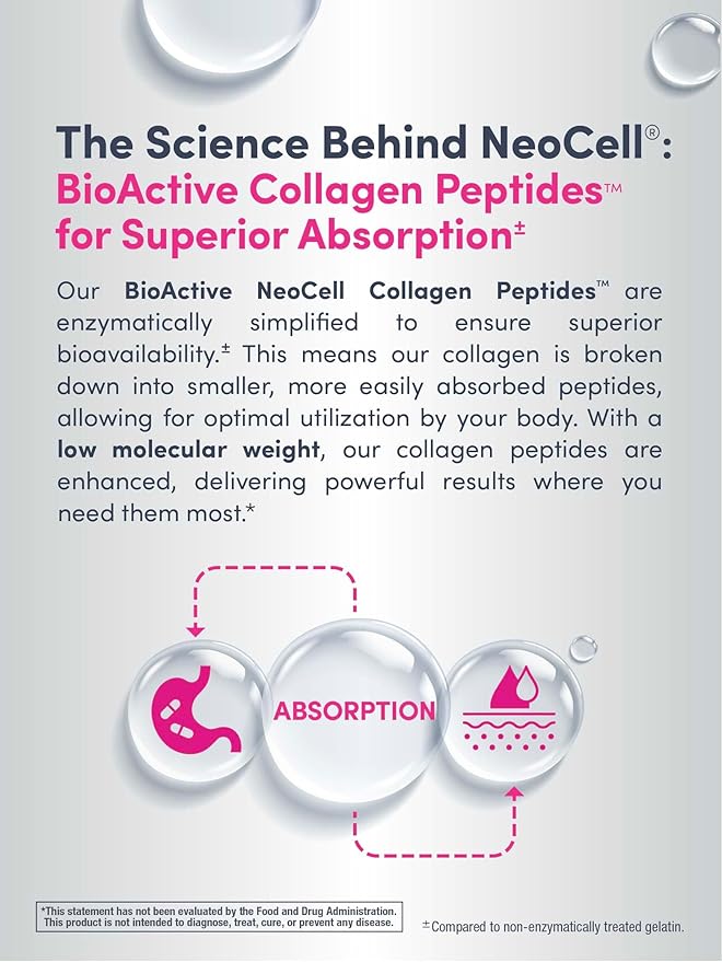 NeoCell Super Collagen Plus with Vitamin C & Hyaluronic Acid - 195g