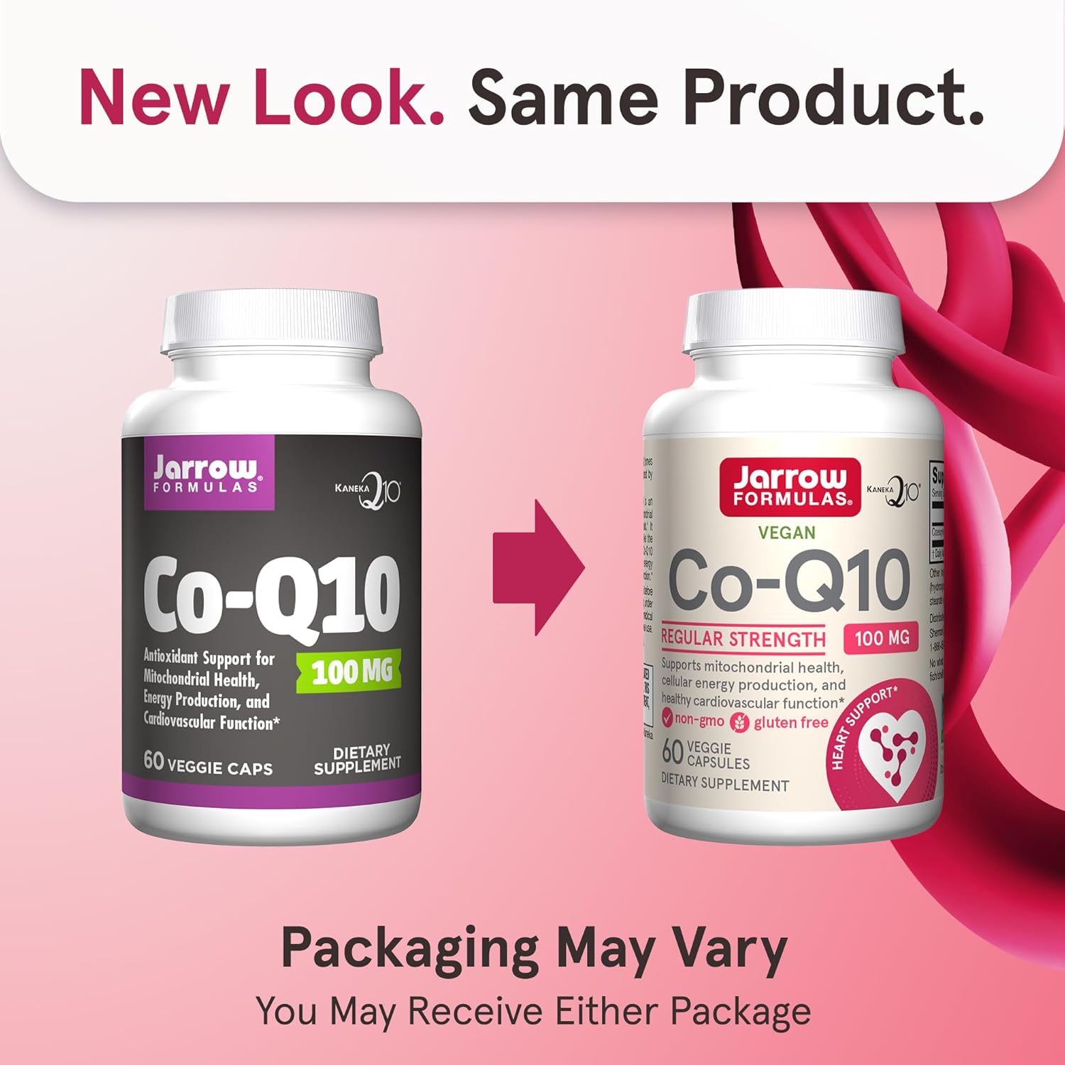 Jarrow Formulas Co-Q10 100mg Veggie Capsules - 60 Count new look