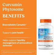 Doctor's Best Curcumin Phytosome, bottle packaging, unflavoured, 1000mg, 60 or 180 veggie capsules, daily dietary supplement use